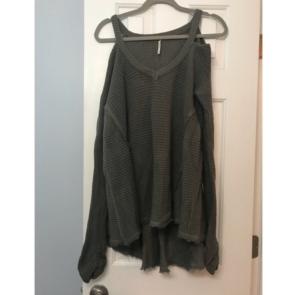 Freepeople shoulderless sweater